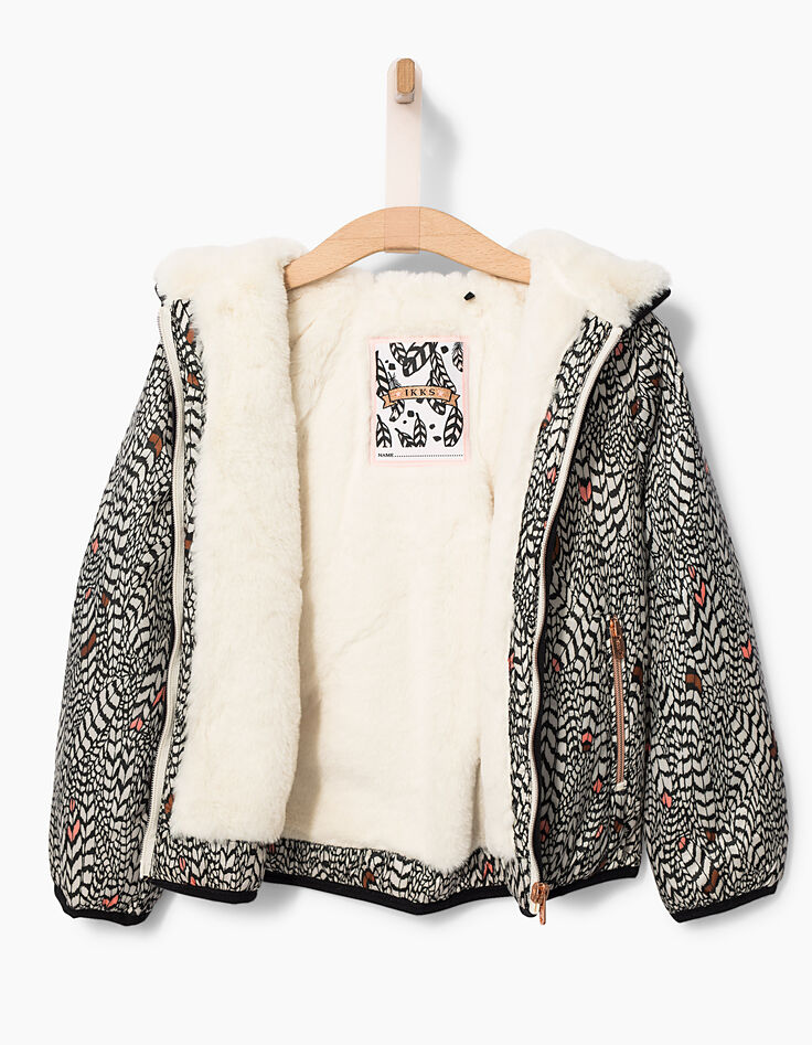 Girls’ printed padded jacket-4