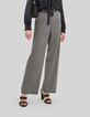 Pure Edition &ndash; schwarze Damenhose in falschem Uni-2