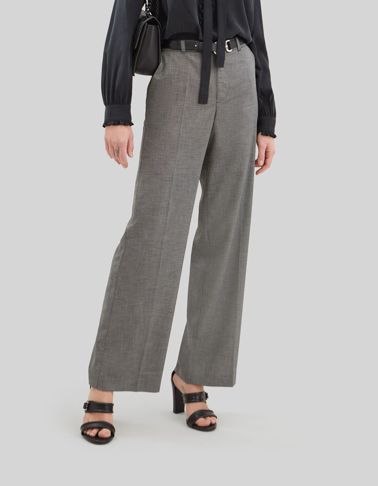 Pure Edition &ndash; schwarze Damenhose in falschem Uni-2