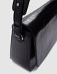 Le 111 noir cuir glacé double anse clous Femme-3