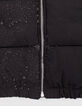Doudoune courte noire fille-5