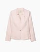 Women’s cotton gabardine suit jacket+pin badges-1