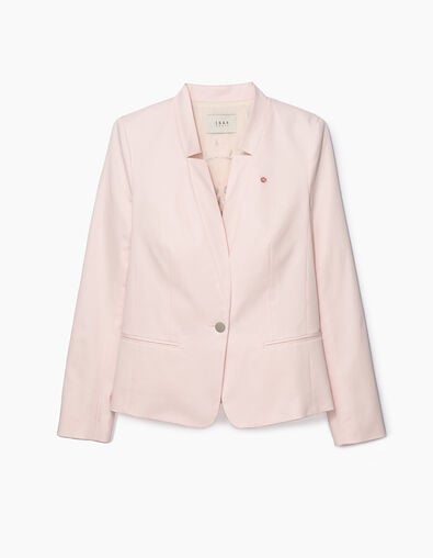 Women’s cotton gabardine suit jacket+pin badges - IKKS