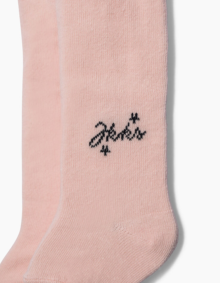 Baby girls' two-tone tights-5