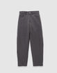 Girls’ grey gaucho jeans-1