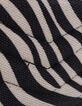 1440 Banker ecru canvas cardholder with zebra pattern Women-4