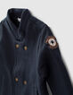 Baby boys' navy double-breasted cardigan-5