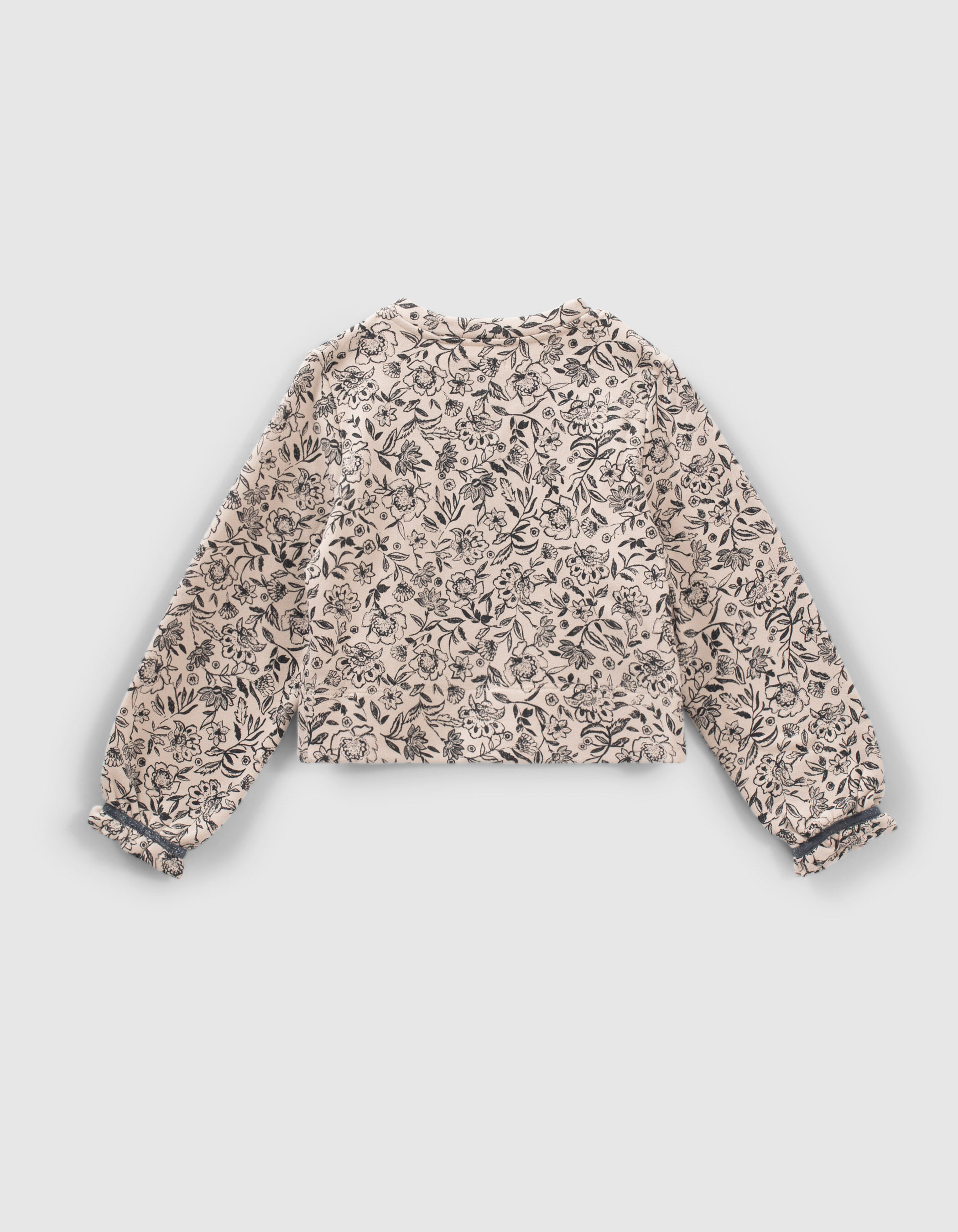 Flower print sweatshirt best sale