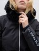 Women&rsquo;s black IKKSxDUVILLARD padded jacket + rock slogan-6