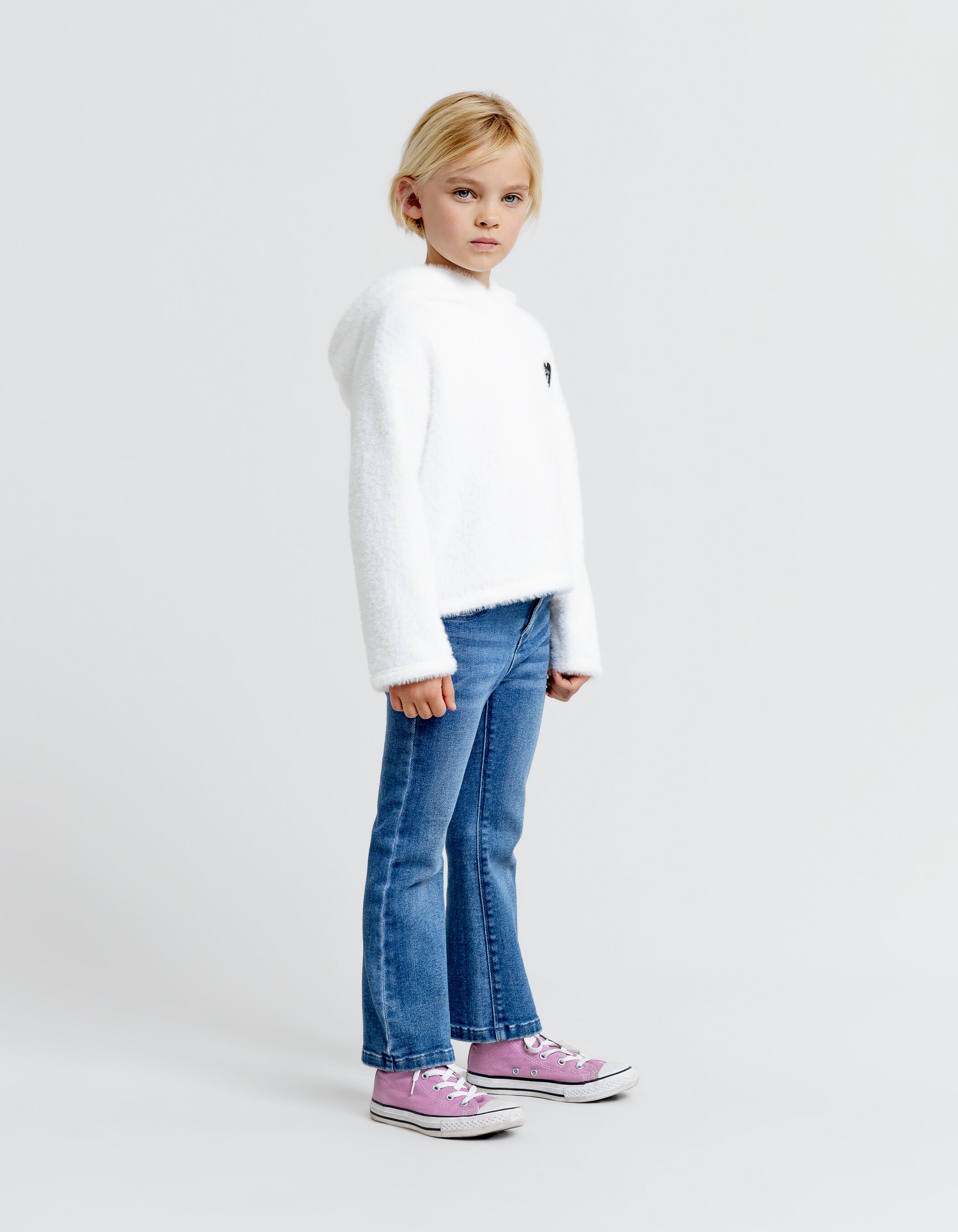 Jean FLARE bleu ultra resistant fille IKKS
