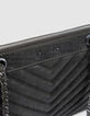 Sac pochette 1440 Reporter kaki cuir effet croco Femme-2