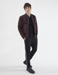 Polo negro de punto fino para hombre-6