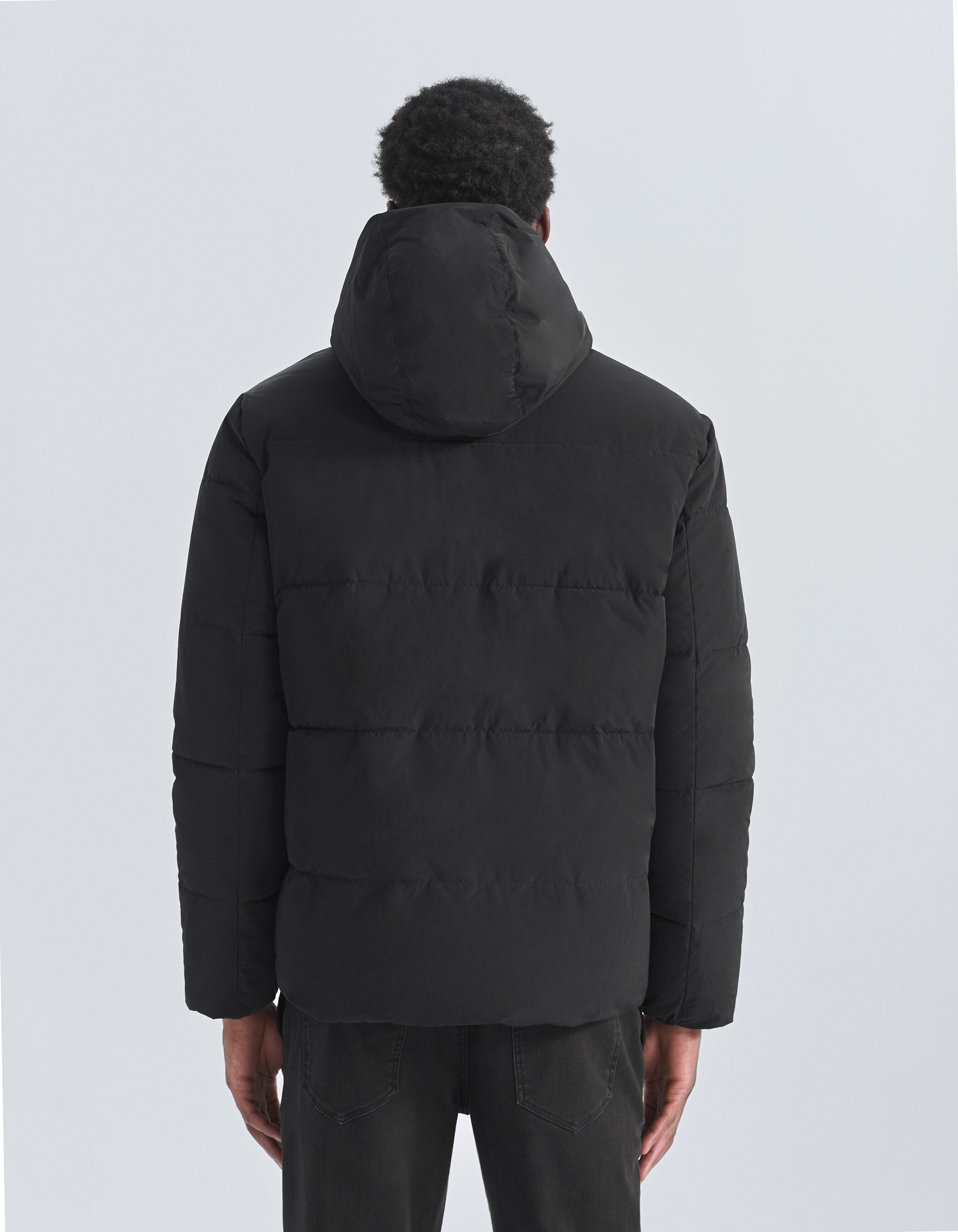 Doudoune r versible noire et beige WATER REPELLENT Homme