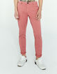 Men’s pink CROPPED chinos-1