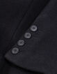 Manteau noir col chaîne-gourmette Femme-5