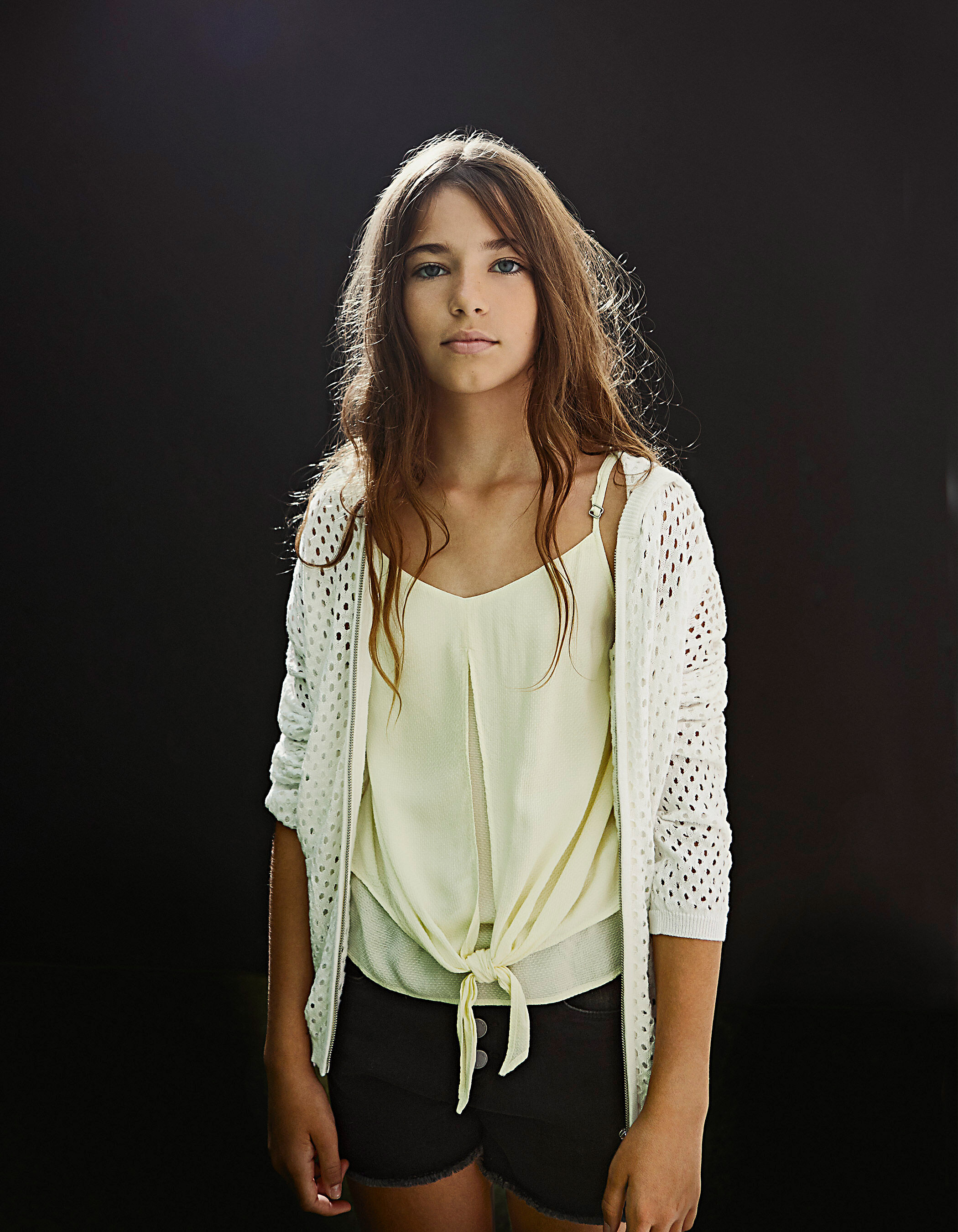 Girls off white cardigan online