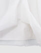 Robe blanche tulle broderies argentées fille-8