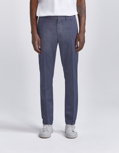 Pantalon de costume indigo effet denim Homme - IKKS