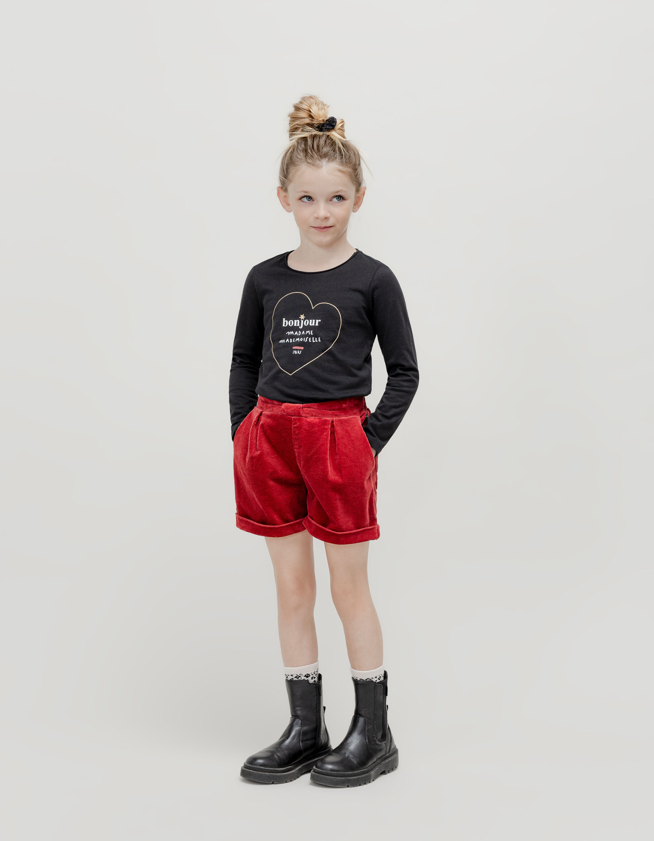 Short velour fille sales