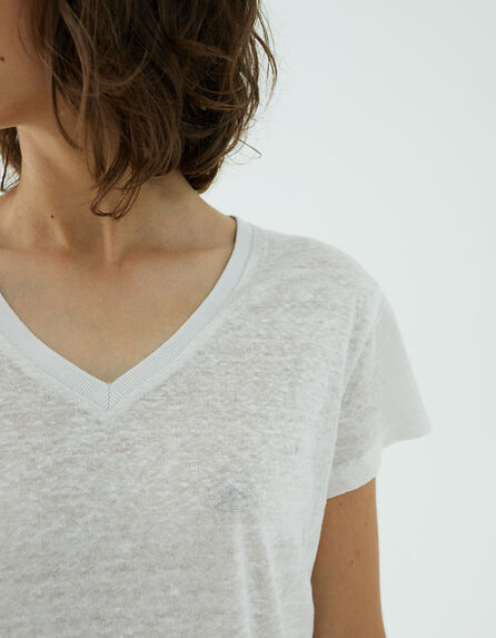 Women's linen T-shirt