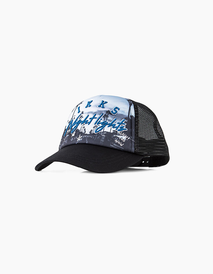 Casquette noire IKKS Night lights garçon -1