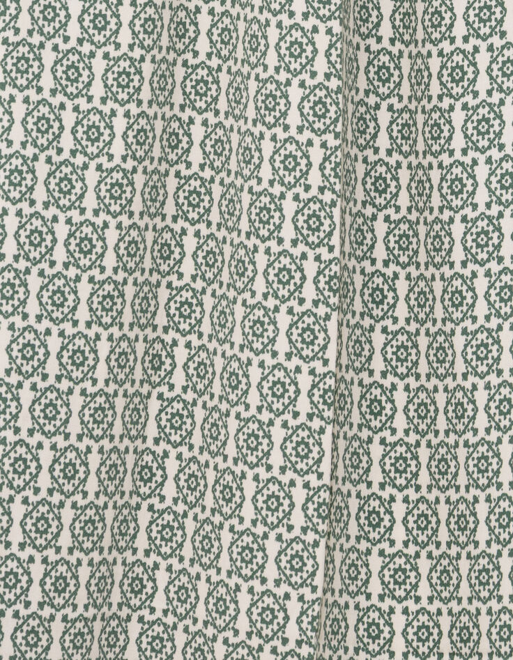 Robe longue verte LENZING™ ECOVERO™ ethnique Femme-7