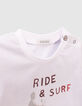 Baby boys’ white surfer image T-shirt-2