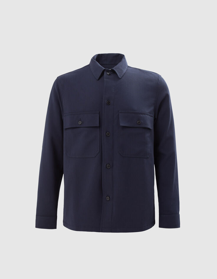 Marineblaues REGULAR-Herrensakko mit mehreren Taschen-7