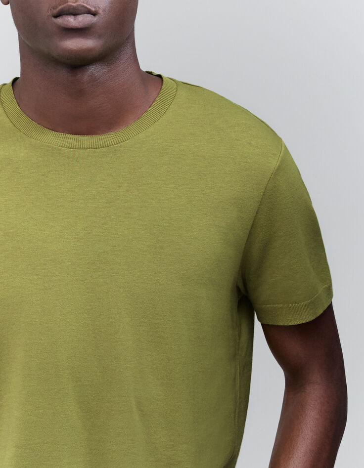 Camiseta de hombre de espuma de mezcla de algod&oacute;n y modal-4