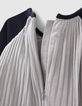 Robe argentée plissée bébé fille-6