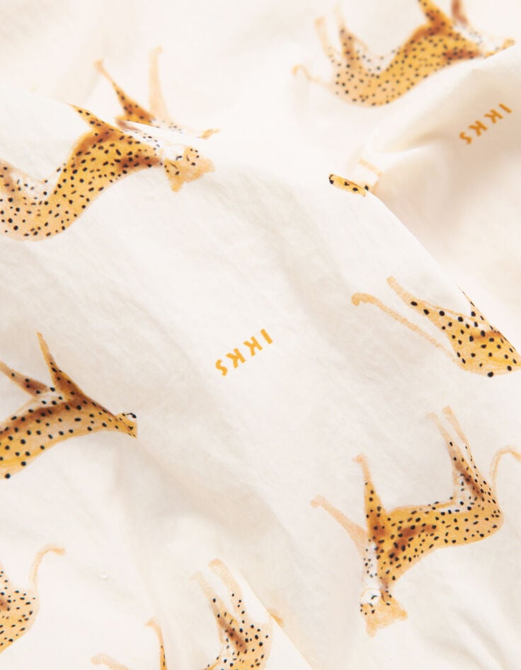 Coupe-vent &eacute;cru imprim&eacute; petites panth&egrave;res b&eacute;b&eacute; fille-8