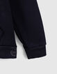 Sweat marine coton bio capuche &eacute;crue gar&ccedil;on-5