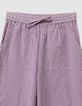 Pantal&oacute;n parma estampado seersucker rayas para ni&ntilde;a-2