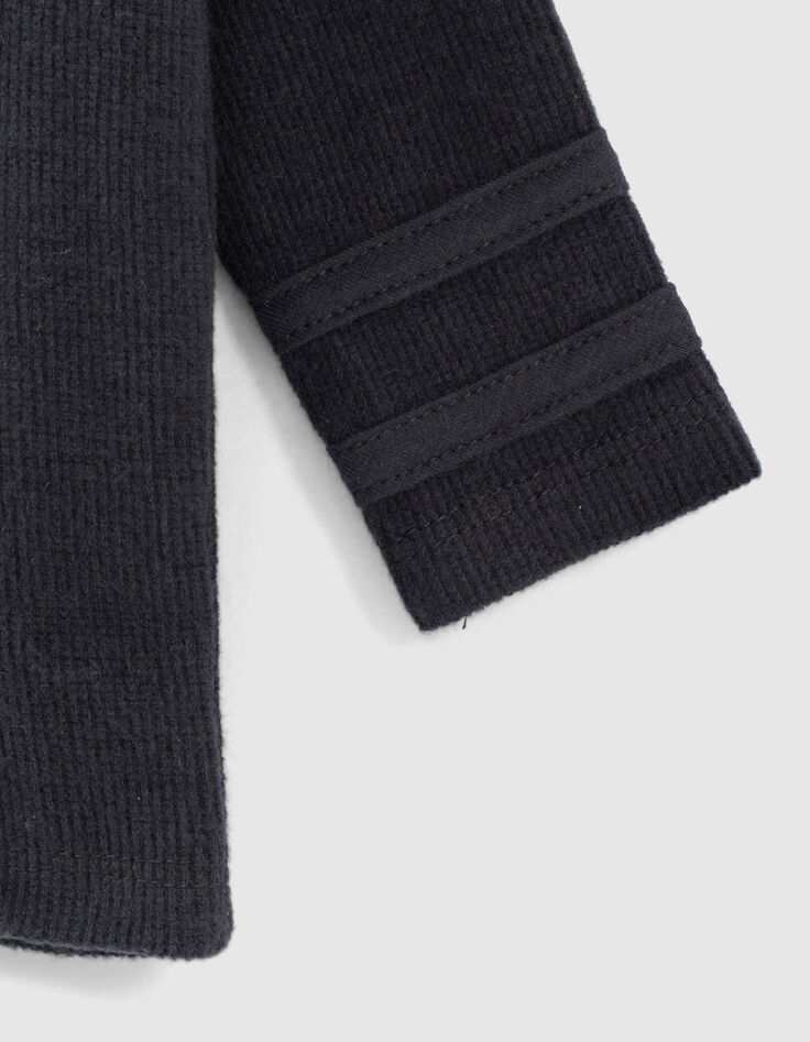 Polo navy nido de abeja bandera espalda bebé niño -5
