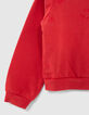 Rode sweater geborduurde sterren meisjes-6