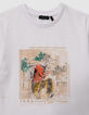 Wit T-shirt biokatoen man met tijgerkop jongens-6