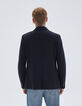 Men’s navy textured knit jacket-2