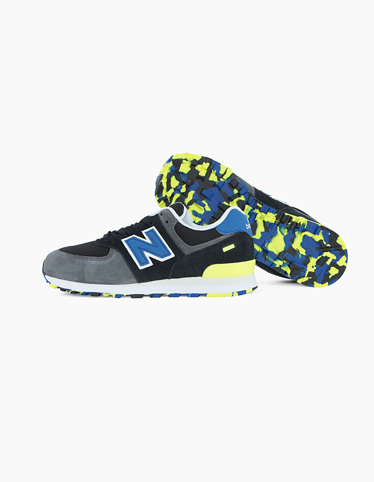 Baskets NEW BALANCE® noires à lacet garçon-2 Baskets NEW BALANCE® noires à lacet garçon-2