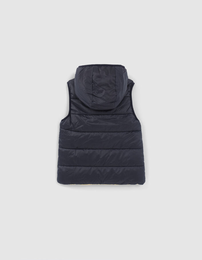 Boys’ navy and yellow reversible bodywarmer - IKKS