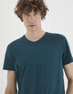 Tee-shirt L'Essentiel dark blue à col V Homme-4