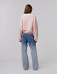Blaue LARGE-Mädchenjeans Waterless mit Deep-Dye-Effekt-3
