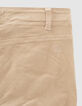 Pantalon FLARE beige taille basse en velours fille-6