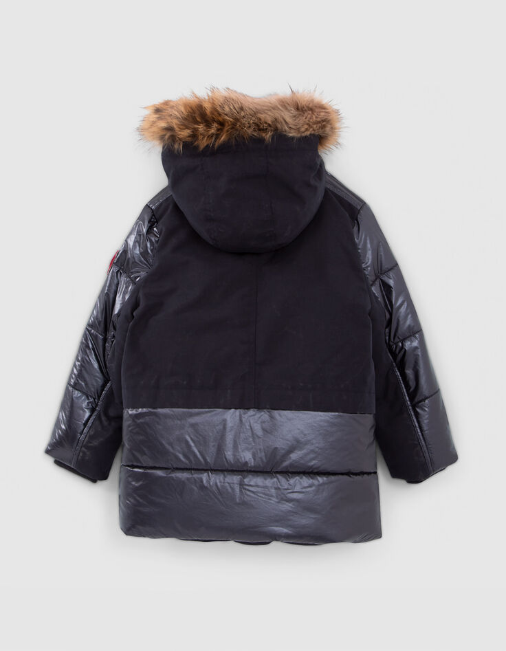 2-in-1 Parka / Anorak für Mädchen marineblau, Sternenprint-4