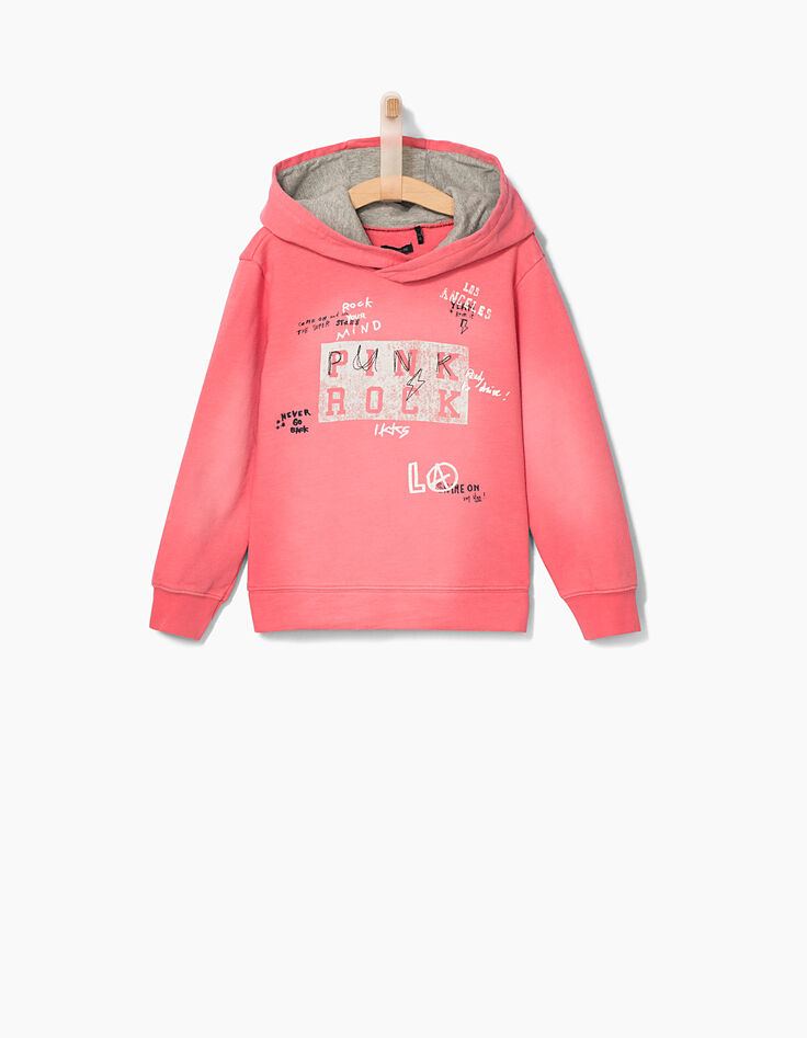 Boys’ medium pink punk rock sweatshirt-3