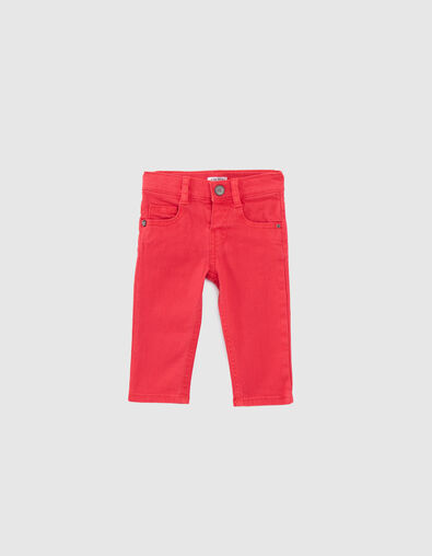 Baby boys’ faded red jeans - IKKS
