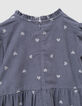 Girls’ 2-in-1 blue velvet parka and gilet-7