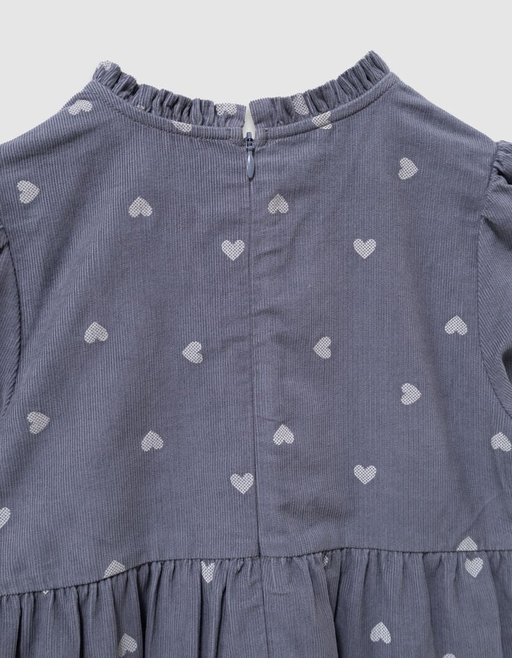 Girls’ 2-in-1 blue velvet parka and gilet-7 Girls’ 2-in-1 blue velvet parka and gilet-7