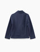 Navy tricot colbert jongens-5
