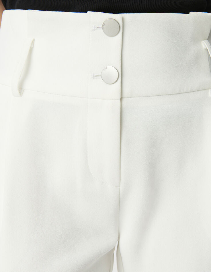 Women’s white recycled belted high-waist trousers-6