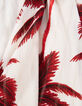 Lange ecru jurk palmprint Dames-8